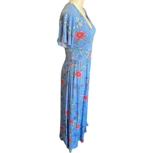 art maxi dress BOUGAINVILLEA CHIFFON MAXI DRESS IN ART DECO FLORAL – DE LA VALI OFFICIAL